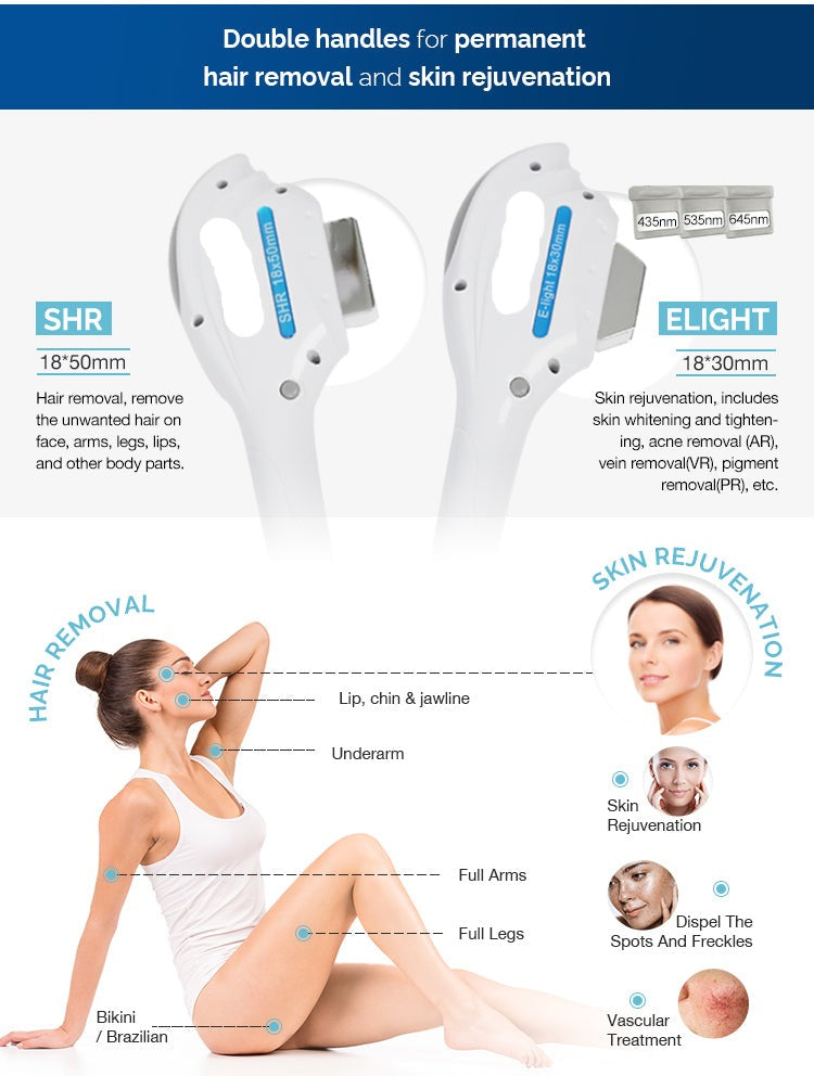 Epilation et rejuvenation 2en1