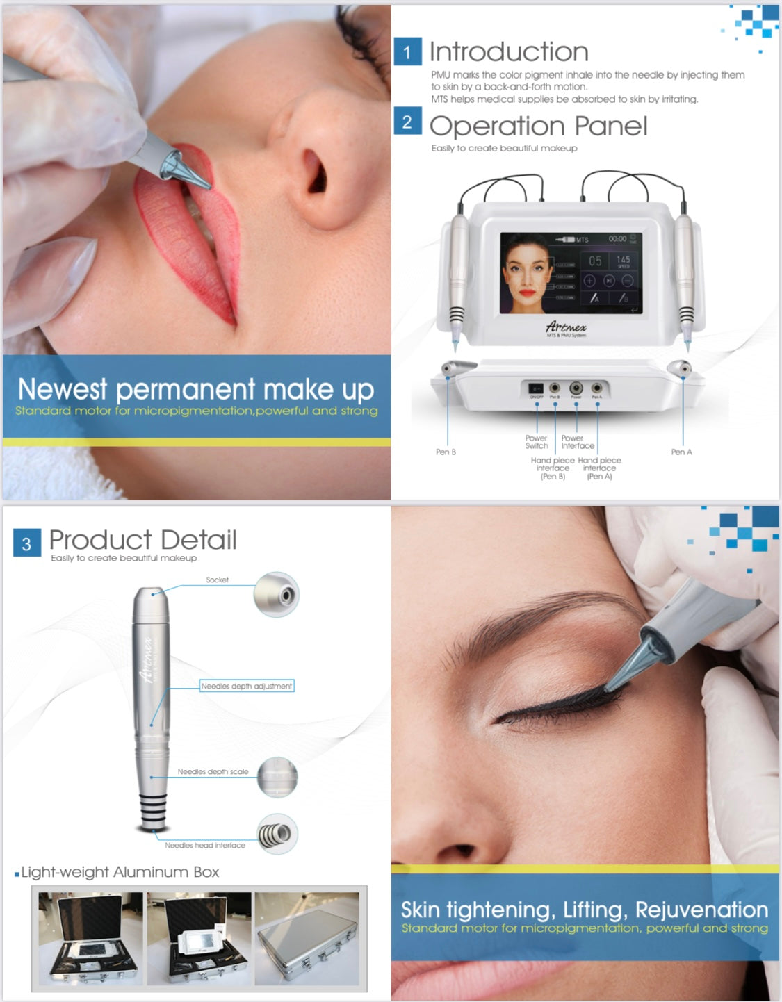 Machine démographique maquillage semi-permanent